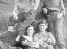 1960_RAF_Mona_Gwalchmai._Back_Brian_Collis_Ginge_Davis_Mike_Humphrey_Tony_Ferri_