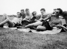 1960_RAF_Mona_Gwalchmai_Anglesey_Lto_R_Mike_Humphrey_Robert_Ginge_Davis_Pete_H_
