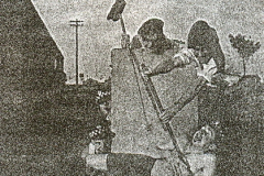 Gavin and Neves with brooms  + AN Other