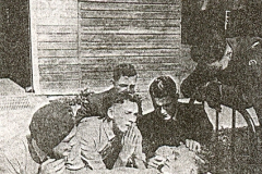 Jarvis Appleyard (praying) Constable 
Walker Rich  Dennis (in bed)