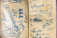 Inside Cover Of Pocket New Testament Given To Alan Bell (29th Entry) Then Aged 15, At RAF Chaplain-in-Chief's Summer Camp In Southampton 1955 The Signatures Are Of The RAF Chaplain's Responsible For Running These Annual Camps. One Of The Signatories (Payton) Then A Junior Chaplain, Later Became Chaplain-in-Chief To The RAF