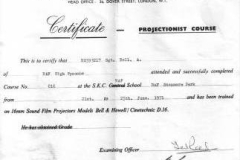 Apprentice Swimming Proficiency  Certificate
Awarded In 1956 - RAF Hereford