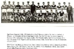 RAF Bircham Newton 1st XI and 2nd
XI (lighter shirts on the left) football
teams comprising apprentices and
permanent staff. It was taken
probably at the start of the 1961/62
football season as the 40th passed
out in the December of that year.
It has taken a long time to identify all
the names, mainly due to the hard
work of Rick Short (43rd).