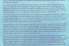 Extracts From The Service
Of Memorial
Commentorating RAF
Apprentices And Boy
Entrants Held At St Clement
Danes Church London in
May 2002