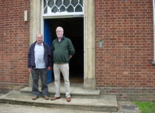 Dixie Dean and John Wells outside Brttain Block just prior to demolition July 2011