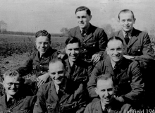 Picture Above Shows  Harry  (Left In The Middle Row) With Accounts  Colleagues At RAF Lichfield In 1941