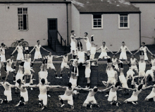 Post Card Image Featuring Possible RAF Apprentice Clerks At Ruislip