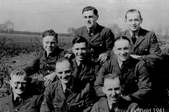 Picture Above Shows  Harry  (Left In The Middle Row) With Accounts  Colleagues At RAF Lichfield In 1941
